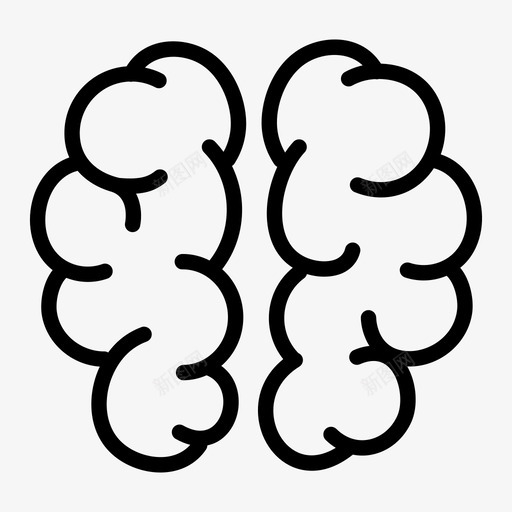 大脑生物学思维图标svg_新图网 https://ixintu.com 大脑 思想 思维 生物学 科学