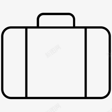 旅行袋公文包行李图标图标