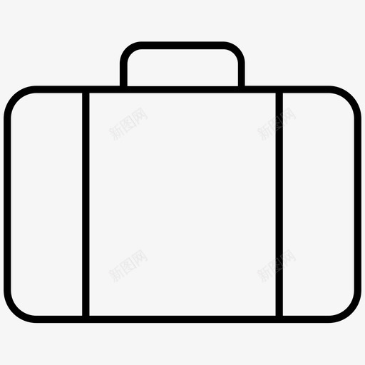 旅行袋公文包行李图标svg_新图网 https://ixintu.com 公文包 手提箱 旅行袋 行李