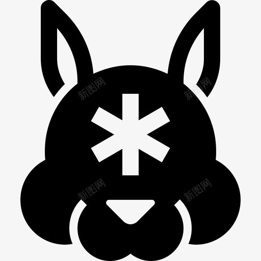 冷冻兔子兔子食物图标svg_新图网 https://ixintu.com 兔子 冷冻兔子 固体食物 肉 食物