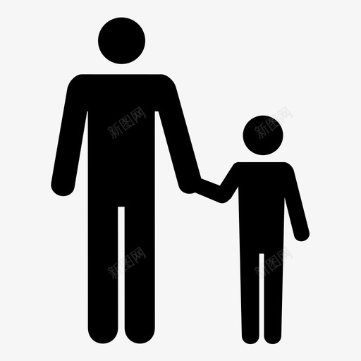 男人和男孩家庭父亲和孩子图标svg_新图网 https://ixintu.com 在一起 家庭 父亲和孩子 男人和男孩