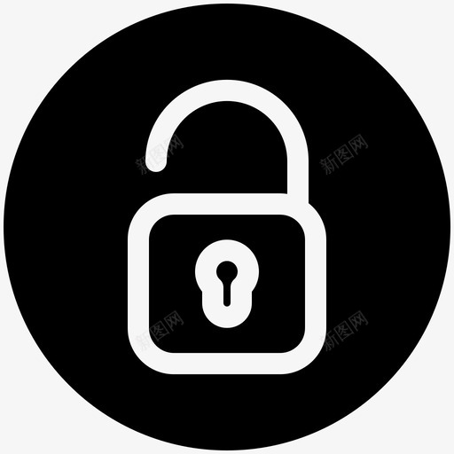 安全锁图标锁激活打开锁svg_新图网 https://ixintu.com 安全锁图标 打开锁 解锁 锁安全图标设置 锁激活