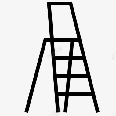 梯子建筑攀爬图标图标