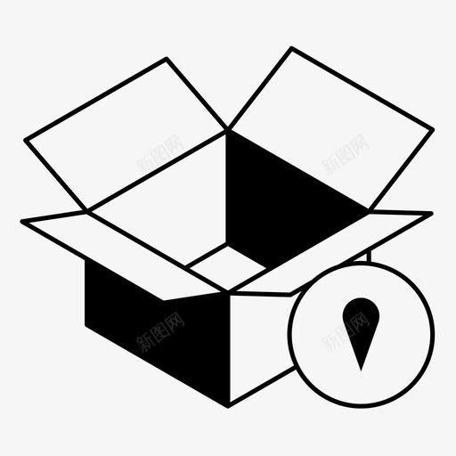 移动箱子交货导航图标svg_新图网 https://ixintu.com 交货 地点 导航 移动箱子 箱子 订单跟踪 跟踪订单