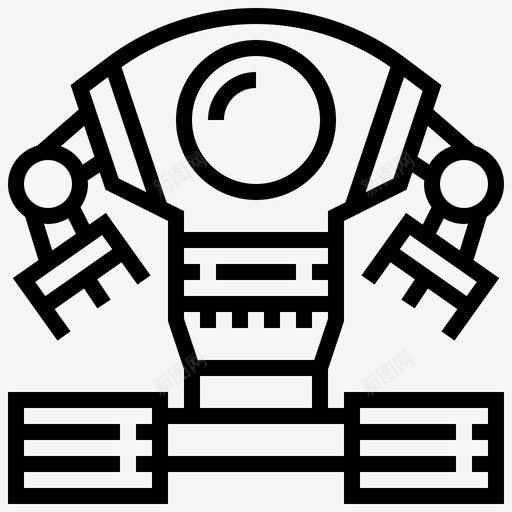 机器人航天行星图标svg_新图网 https://ixintu.com 太空 太空和太空 机器人 航天 行星
