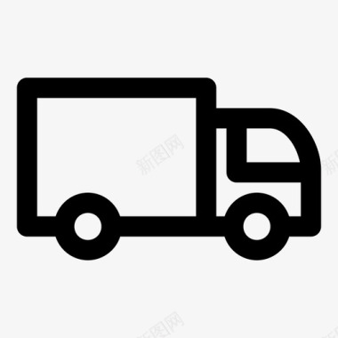 卡车运输车小型卡车图标图标