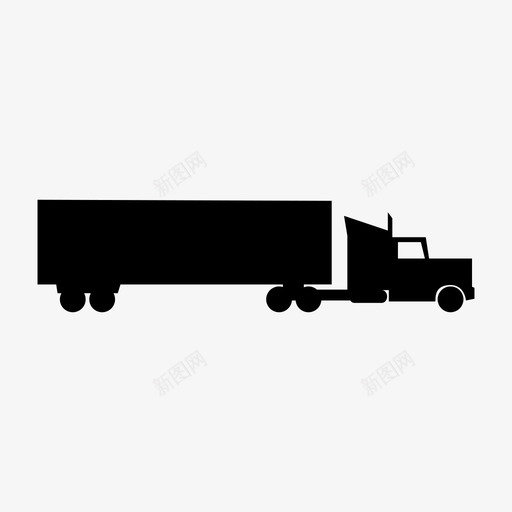 卡车半卡车车辆图标svg_新图网 https://ixintu.com 半卡车 卡车 货车 车辆