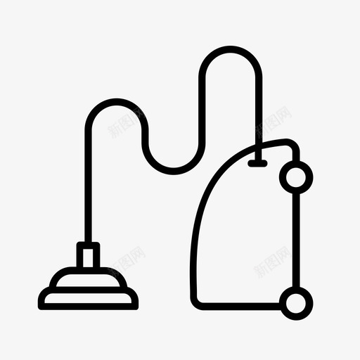 吸尘器电器清洁图标svg_新图网 https://ixintu.com 吸尘器 清洁 电器 电子