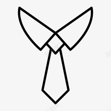 领带时尚金融图标图标