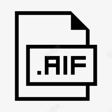 aif文件扩展名格式图标图标