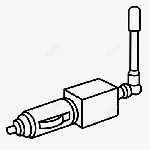 车载gps天线全球卫星定位系统汽车电子图标svg_新图网 https://ixintu.com 汽车电子 车载gps天线全球卫星定位系统