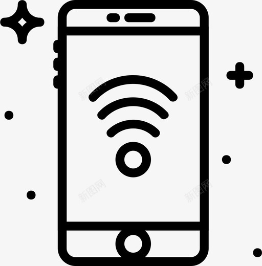 手机wifi手机wifi通讯图标svg_新图网 https://ixintu.com smashicons手机功能概述 功能 手机 手机wifi 通讯