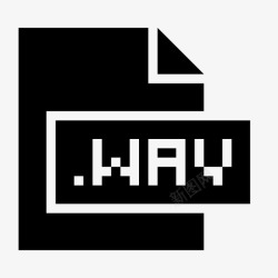 WAV扩展wav扩展名文件图标高清图片