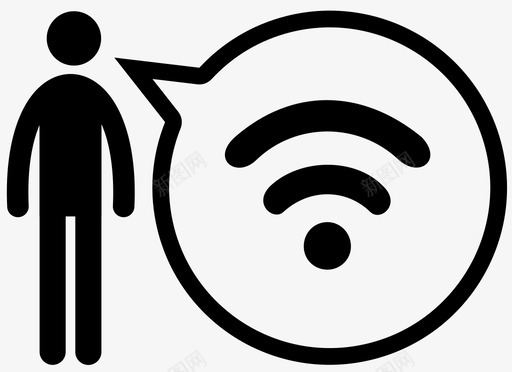 wifi顾问代码咨询图标svg_新图网 https://ixintu.com wifi顾问 互联网 代码 信号 咨询 扬声器