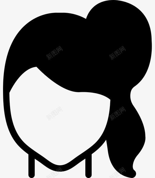 女人发型美女帅哥发型稳重图标svg_新图网 https://ixintu.com 女人发型 帅哥发型稳重 美女