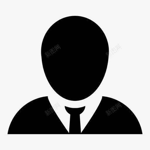 商人头像人物图标svg_新图网 https://ixintu.com 个人资料 个人资料向量图标 人 人物 商人 头像 用户