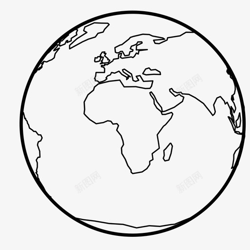 地球非洲地球位置图标svg_新图网 https://ixintu.com 世界 位置 地图 地球 地球非洲 星球