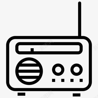 收音机电器通讯图标图标