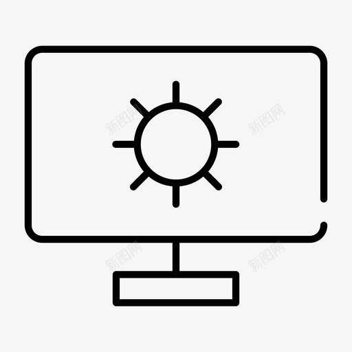 桌面优化桌面设置屏幕图标svg_新图网 https://ixintu.com 屏幕 桌面优化 桌面设置 营销瘦 设置