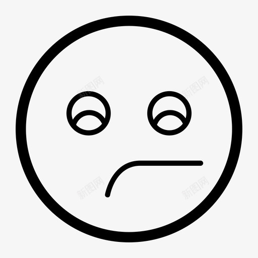 未经修饰的表情符号未经修饰的情绪图标svg_新图网 https://ixintu.com 怪异 未经修饰的 未经修饰的情绪 烦躁 表情符号