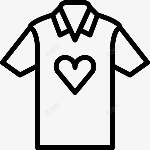 T恤衣服时尚图标svg_新图网 https://ixintu.com T恤 smashicons男士服装轮廓 时尚 男士 衣服 马球衫