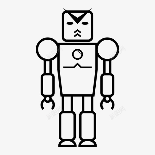 机器人机器钢铁图标svg_新图网 https://ixintu.com 工业 机器 机器人 玩具 科技 钢铁