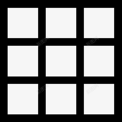 九个正方形的表格网格自由混沌线性图标svg_新图网 https://ixintu.com 九个正方形的表格网格 线性 自由混沌
