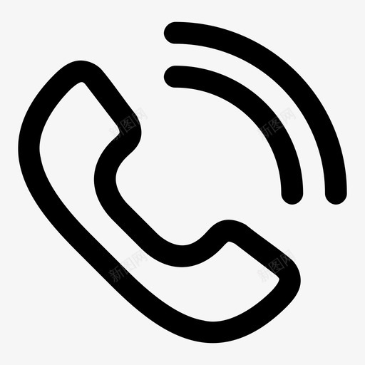 电话来电已接电话图标svg_新图网 https://ixintu.com 人口 已接电话 来电 电话