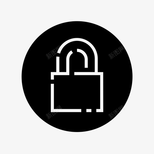 lockerauthclose图标svg_新图网 https://ixintu.com auth close locker login ui实心圆形按钮