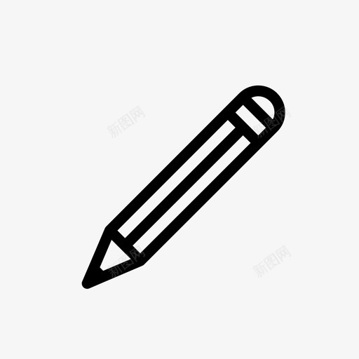 铅笔画画素描图标svg_新图网 https://ixintu.com 写作 商务 画画 素描 铅笔