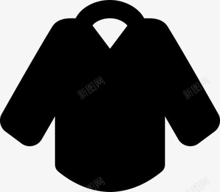 衬衫衣服时尚图标图标