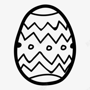 鸡蛋巧克力复活节图标图标