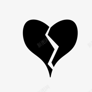 心碎抑郁爱情图标图标