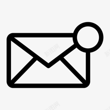 电子邮件通知电子邮件警报信件图标图标