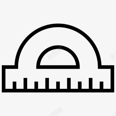 量角器创意图标图标