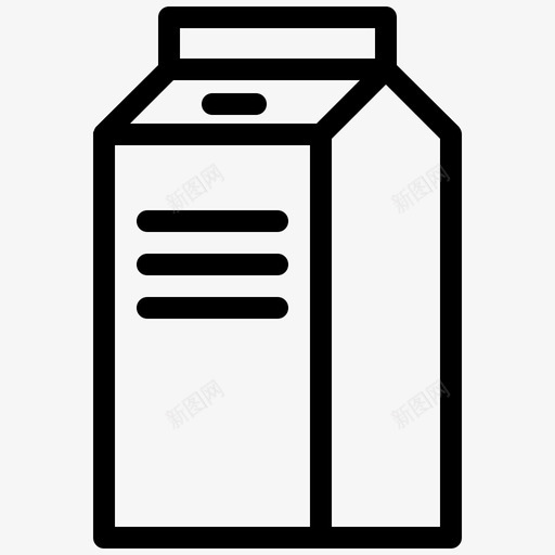 牛奶包瓶子罐头图标svg_新图网 https://ixintu.com 厨房 牛奶包 瓶子 罐头 食物 饮料