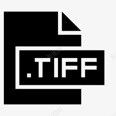 tiff扩展名文件图标图标