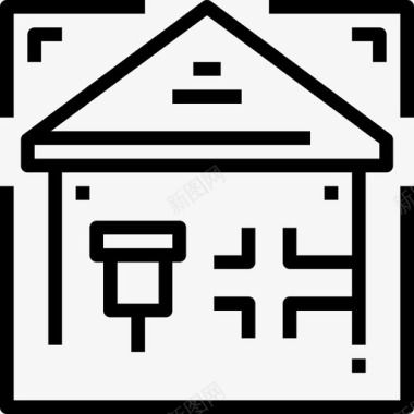 房地产位置建筑住宅图标图标
