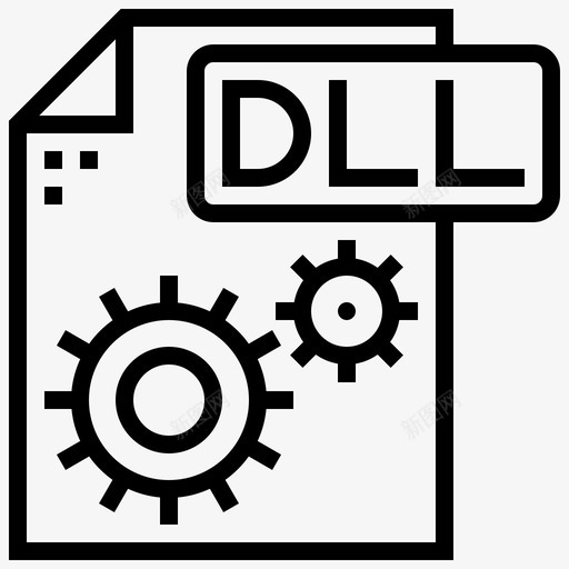 文件类型dll图标svg_新图网 https://ixintu.com dll 文件类型 文档 设计