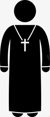 牧师天主教徒基督徒图标图标