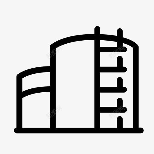 油厂工业工厂图标svg_新图网 https://ixintu.com 工业 工业油气动力概述 工厂 油厂 生产