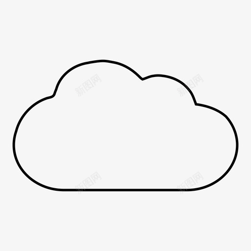 云自然天空图标svg_新图网 https://ixintu.com 云 天气 天空 自然