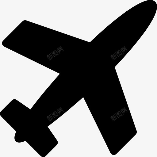 飞机填充形状运输管理用户界面图标svg_新图网 https://ixintu.com 管理用户界面 运输 飞机填充形状