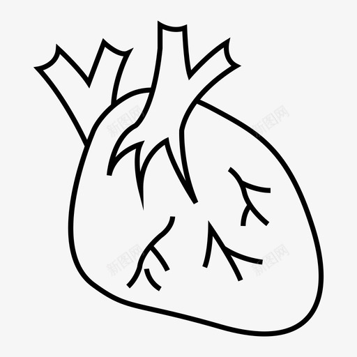 心脏解剖学血液图标svg_新图网 https://ixintu.com 心脏 瓣膜 血液 解剖学 身体