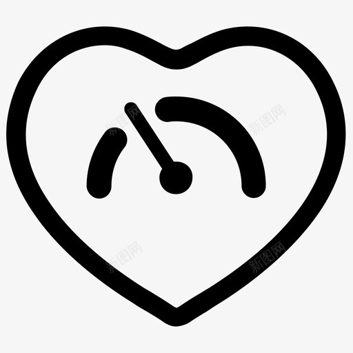 心率心跳脉搏图标svg_新图网 https://ixintu.com 医疗保健图标 心率 心跳 时间 脉搏