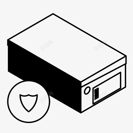 鞋盒交货订单安全图标svg_新图网 https://ixintu.com 交货 保护订单 安全储存 箱子 订单安全 运输 鞋盒