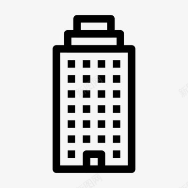 建筑物城市摩天大楼图标图标