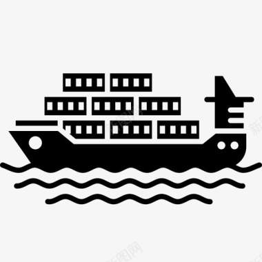 物流货运海运图标图标