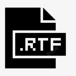 RTF文件格式rtf扩展名文件图标高清图片