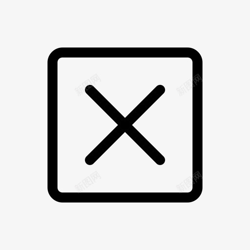 取消按钮十字线删除图标svg_新图网 https://ixintu.com 删除 十字线 取消按钮 拒绝